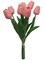 2 Pack Artificial Pink Tulip Flowers 13" – 9-Stem Tulip Bundle, Faux Spring Flowers for Vase, Home Décor, Centerpieces, Wedding